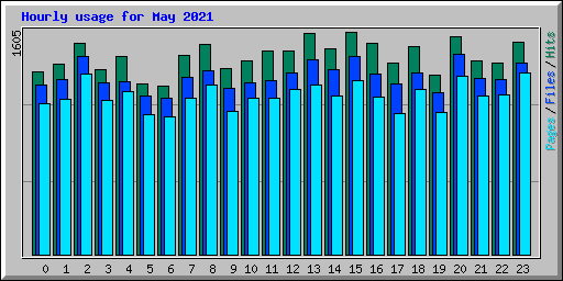 Hourly usage for May 2021