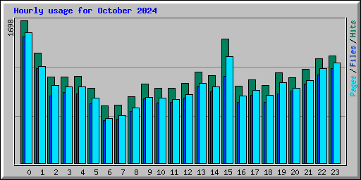 Hourly usage for October 2024